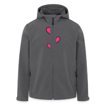 herzen - Recycelte Männer Softshell-Jacke von Stanley/Stella - Anthrazit - Vorne - AI Model Male 185 light (185cm)