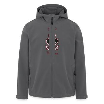 Glaube Liebe Hoffnung - Recycelte Männer Softshell-Jacke von Stanley/Stella - Anthrazit - Vorne - AI Model Male 185 light (185cm)