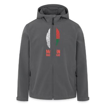 Made In Madagaskar / Madagasikara / Madagascar - Recycelte Männer Softshell-Jacke von Stanley/Stella - Anthrazit - Vorne - AI Model Male 185 light (185cm)