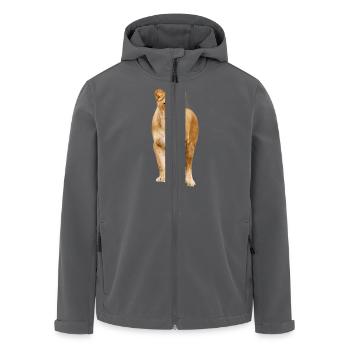 Löwin - Recycelte Männer Softshell-Jacke von Stanley/Stella - Anthrazit - Vorne - AI Model Male 185 light (185cm)