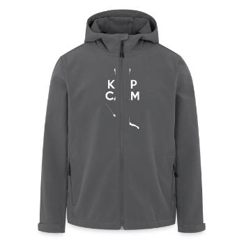 Keep Calm - Fechten 2 - Recycelte Männer Softshell-Jacke von Stanley/Stella - Anthrazit - Vorne - AI Model Male 185 light (185cm)