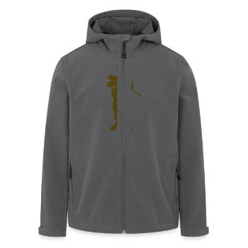 Soldat Infanterie Panzer - Recycelte Männer Softshell-Jacke von Stanley/Stella - Anthrazit - Vorne - AI Model Male 185 light (185cm)