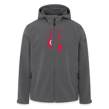 Tunesien - Recycelte Männer Softshell-Jacke von Stanley/Stella - Anthrazit - Vorne - AI Model Male 185 light (185cm)