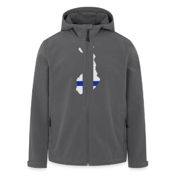 Finnland - Recycelte Männer Softshell-Jacke von Stanley/Stella - Anthrazit - Vorne - AI Model Male 185 light (185cm)