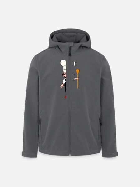 Affen Küche Kochkunst Gastgeber Affe Köche Koch - Recycelte Männer Softshell-Jacke von Stanley/Stella - Anthrazit