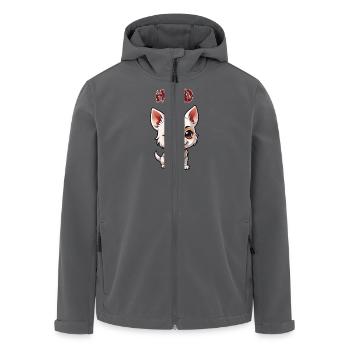 Hund - chinesisches Sternzeichen - Astrologie - Recycelte Männer Softshell-Jacke von Stanley/Stella - Anthrazit - Vorne - AI Model Male 185 light (185cm)