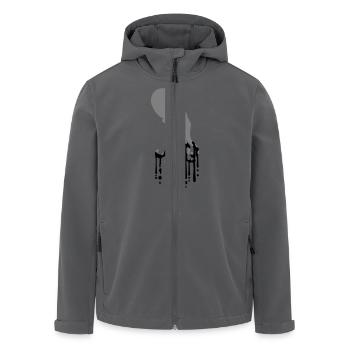 Tentakel Oktopus Tinte Tropfen Graffiti Spray Cool - Recycelte Männer Softshell-Jacke von Stanley/Stella - Anthrazit - Vorne - AI Model Male 185 light (185cm)