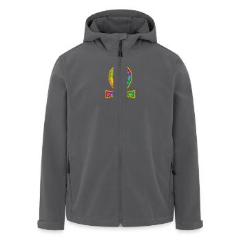 Ankh Symbol | Ägyptisches Lebenskreuz Glitzer - Recycelte Männer Softshell-Jacke von Stanley/Stella - Anthrazit - Vorne - AI Model Male 185 light (185cm)