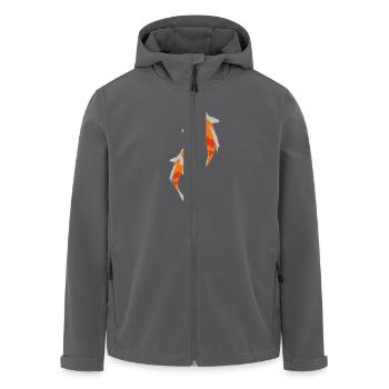 Koi - Recycelte Männer Softshell-Jacke von Stanley/Stella - Anthrazit - Vorne - AI Model Male 185 light (185cm)