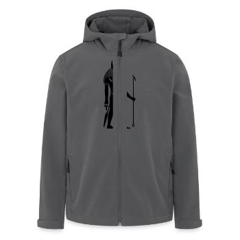 Gott Anubis Ägypten - Recycelte Männer Softshell-Jacke von Stanley/Stella - Anthrazit - Vorne - AI Model Male 185 light (185cm)