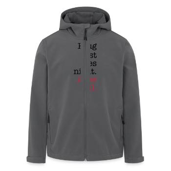 geil - Recycelte Männer Softshell-Jacke von Stanley/Stella - Anthrazit - Vorne - AI Model Male 185 light (185cm)