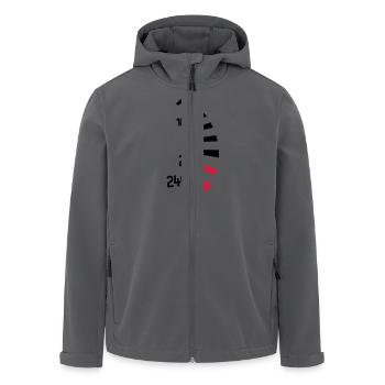 Tacho Geschwindigkeit - Recycelte Männer Softshell-Jacke von Stanley/Stella - Anthrazit - Vorne - AI Model Male 185 light (185cm)