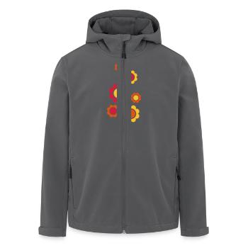 Blume - Recycelte Männer Softshell-Jacke von Stanley/Stella - Anthrazit - Vorne - AI Model Male 185 light (185cm)