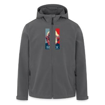 Karl Marx - Recycelte Männer Softshell-Jacke von Stanley/Stella - Anthrazit - Vorne - AI Model Male 185 light (185cm)