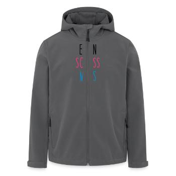 Einen scheiss muss ich - Recycelte Männer Softshell-Jacke von Stanley/Stella - Anthrazit - Vorne - AI Model Male 185 light (185cm)