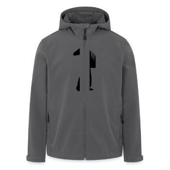 Akkordeon - Recycelte Männer Softshell-Jacke von Stanley/Stella - Anthrazit - Vorne - AI Model Male 185 light (185cm)