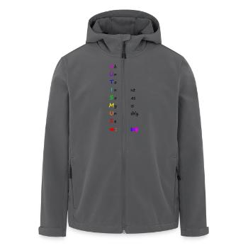 Autismus - Recycelte Männer Softshell-Jacke von Stanley/Stella - Anthrazit - Vorne - AI Model Male 185 light (185cm)