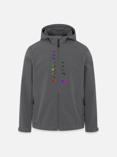 Autismus - Recycelte Männer Softshell-Jacke von Stanley/Stella - Anthrazit