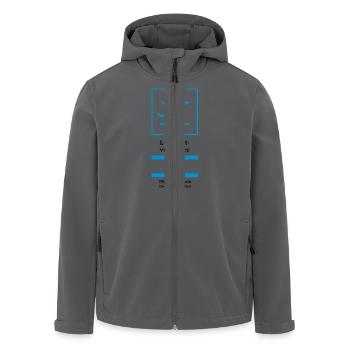 Pilot - Recycelte Männer Softshell-Jacke von Stanley/Stella - Anthrazit - Vorne - AI Model Male 185 light (185cm)