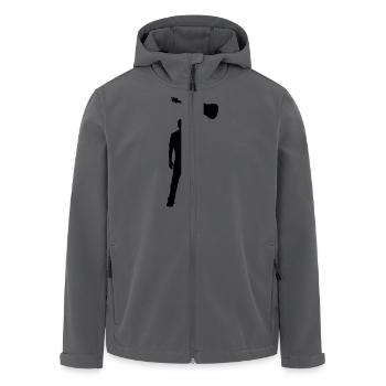 guitar power - Recycelte Männer Softshell-Jacke von Stanley/Stella - Anthrazit - Vorne - AI Model Male 185 light (185cm)
