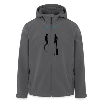 Never Alone Bifins - Recycelte Männer Softshell-Jacke von Stanley/Stella - Anthrazit - Vorne - AI Model Male 185 light (185cm)