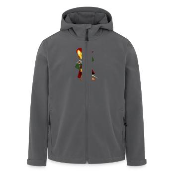 Gestiefelter Kater - Recycelte Männer Softshell-Jacke von Stanley/Stella - Anthrazit - Vorne - AI Model Male 185 light (185cm)