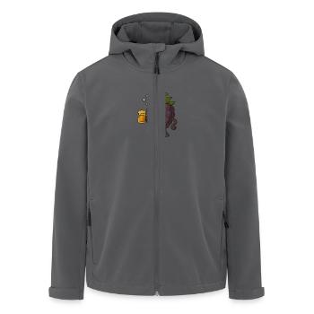 heitere Hrombeere - Recycelte Männer Softshell-Jacke von Stanley/Stella - Anthrazit - Vorne - AI Model Male 185 light (185cm)