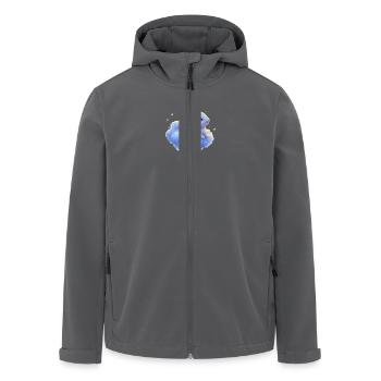 Hase auf Wolke - Recycelte Männer Softshell-Jacke von Stanley/Stella - Anthrazit - Vorne - AI Model Male 185 light (185cm)