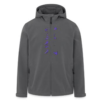 REIKI gold violet - Recycelte Männer Softshell-Jacke von Stanley/Stella - Anthrazit - Vorne - AI Model Male 185 light (185cm)