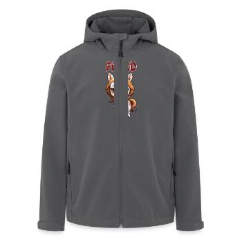 Pferd - chinesisches Sternzeichen - Astrologie - Recycelte Männer Softshell-Jacke von Stanley/Stella - Anthrazit - Vorne - AI Model Male 185 light (185cm)