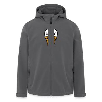 Vogel Eis Waffel Waffeleis Kugeln Eiscreme Eistüte - Recycelte Männer Softshell-Jacke von Stanley/Stella - Anthrazit - Vorne - AI Model Male 185 light (185cm)