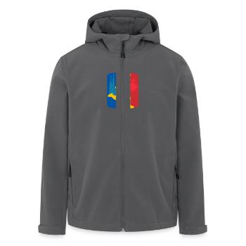 Barcelona - Recycelte Männer Softshell-Jacke von Stanley/Stella - Anthrazit - Vorne - AI Model Male 185 light (185cm)