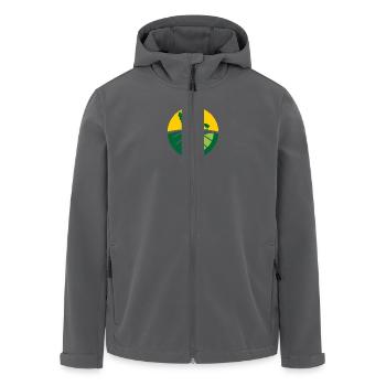 Poultry Fields - Recycelte Männer Softshell-Jacke von Stanley/Stella - Anthrazit - Vorne - AI Model Male 185 light (185cm)