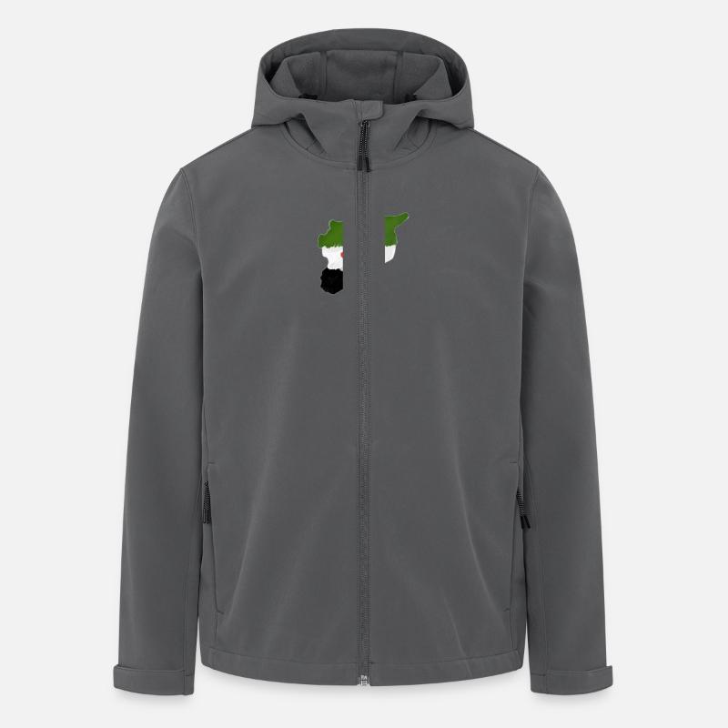 Free Syria سوريا حرة - Recycelte Männer Softshell-Jacke von Stanley/Stella - Anthrazit