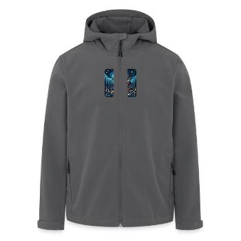 Vulkan - Recycelte Männer Softshell-Jacke von Stanley/Stella - Anthrazit - Vorne - AI Model Male 185 light (185cm)