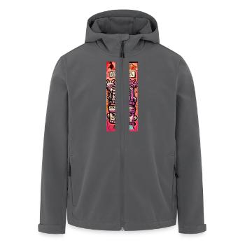 Global Art - Recycelte Männer Softshell-Jacke von Stanley/Stella - Anthrazit - Vorne - AI Model Male 185 light (185cm)