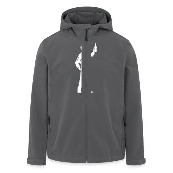 Silhouette Saufen - Recycelte Männer Softshell-Jacke von Stanley/Stella - Anthrazit - Vorne - AI Model Male 185 light (185cm)