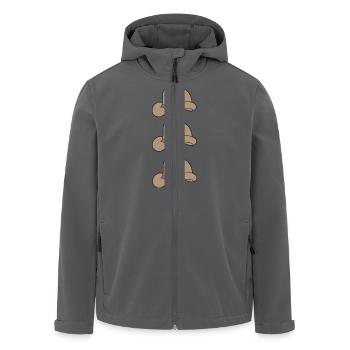 drei huete - Recycelte Männer Softshell-Jacke von Stanley/Stella - Anthrazit - Vorne - AI Model Male 185 light (185cm)