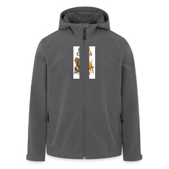 17 - Recycelte Männer Softshell-Jacke von Stanley/Stella - Anthrazit - Vorne - AI Model Male 185 light (185cm)