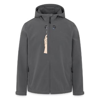 Smoking Hot - Recycelte Männer Softshell-Jacke von Stanley/Stella - Anthrazit - Vorne - AI Model Male 185 light (185cm)