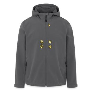 Raclette Is Coming - Recycelte Männer Softshell-Jacke von Stanley/Stella - Anthrazit - Vorne - AI Model Male 185 light (185cm)