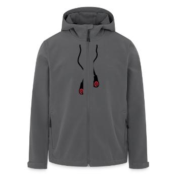 kopfhoehrer - Recycelte Männer Softshell-Jacke von Stanley/Stella - Anthrazit - Vorne - AI Model Male 185 light (185cm)