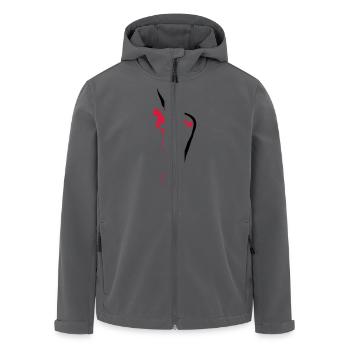 Klettern seil bergsteiger - Recycelte Männer Softshell-Jacke von Stanley/Stella - Anthrazit - Vorne - AI Model Male 185 light (185cm)