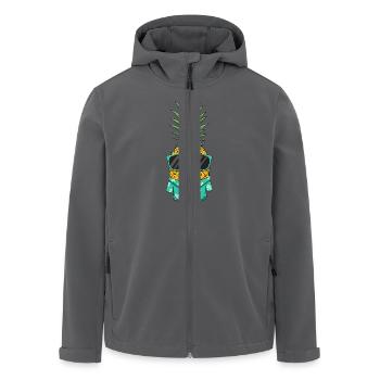 Kühle Ananas - Recycelte Männer Softshell-Jacke von Stanley/Stella - Anthrazit - Vorne - AI Model Male 185 light (185cm)