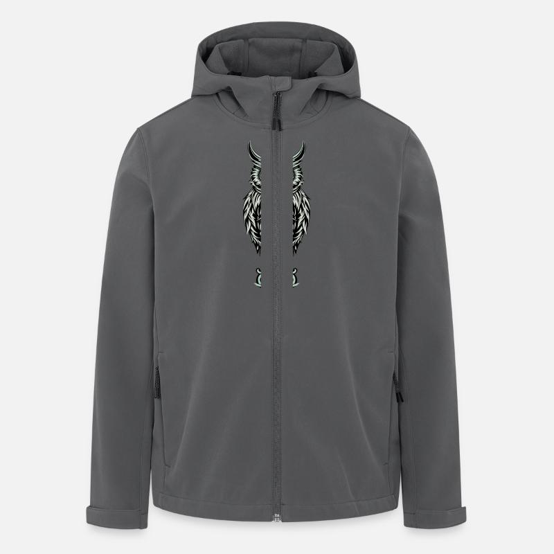 Keltische Eule - Recycelte Männer Softshell-Jacke von Stanley/Stella - Anthrazit