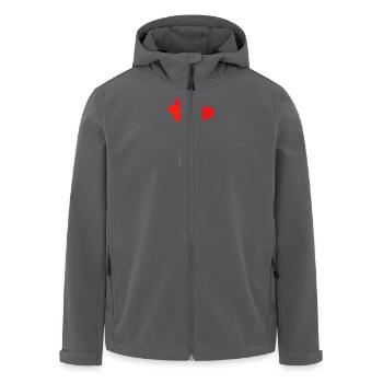Mohnblume - Recycelte Männer Softshell-Jacke von Stanley/Stella - Anthrazit - Vorne - AI Model Male 185 light (185cm)