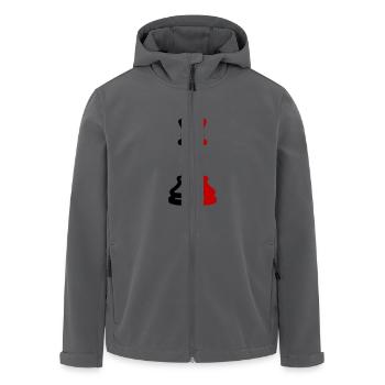 Schach König Figur - Recycelte Männer Softshell-Jacke von Stanley/Stella - Anthrazit - Vorne - AI Model Male 185 light (185cm)