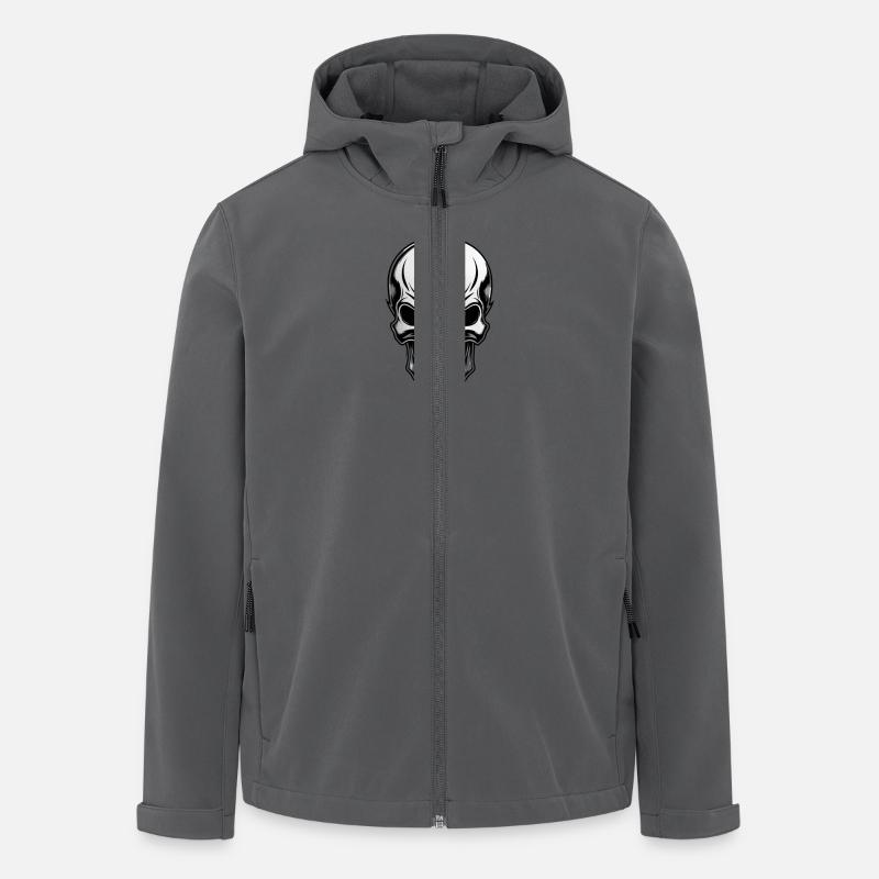 Rockmusik Totenkopf - Recycelte Männer Softshell-Jacke von Stanley/Stella - Anthrazit