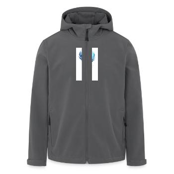 Phönix der Erneuerung - Recycelte Männer Softshell-Jacke von Stanley/Stella - Anthrazit - Vorne - AI Model Male 185 light (185cm)