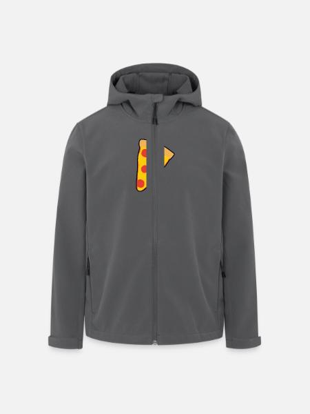 Pizza - Recycelte Männer Softshell-Jacke von Stanley/Stella - Anthrazit